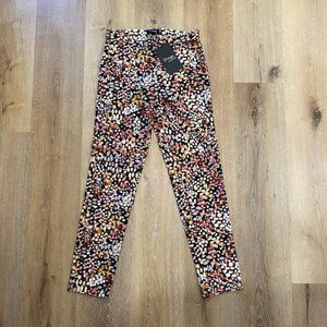 Orange Fashion Village Womens Small Patterned Skinny Jeans Small NWT